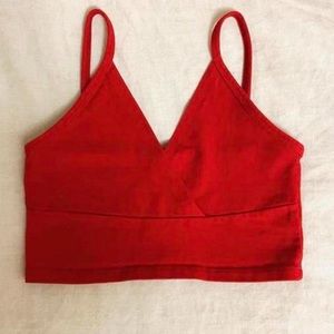 brandy Melville amara red tank Top cropped